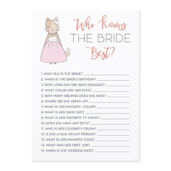 Who Knows the Bride Best Game