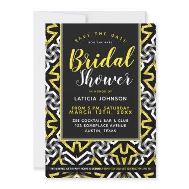 • Wild Geometric Glam Gold and Black