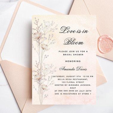 wildflowers love in bloom blush
