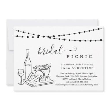 Bridal Shower Wine Tasting and Cheese Board Party Invitations