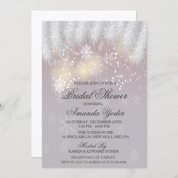 Bridal Shower Winter Snowflake Invitations
