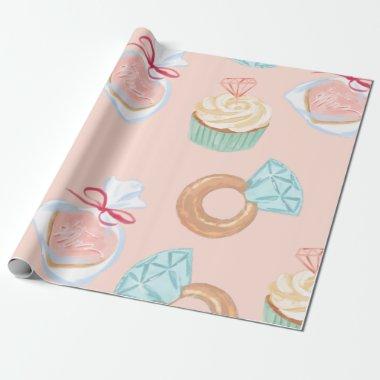 bridal shower wrapping paper