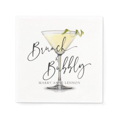 Bridal Simple Brunch and Bubbly Napkins
