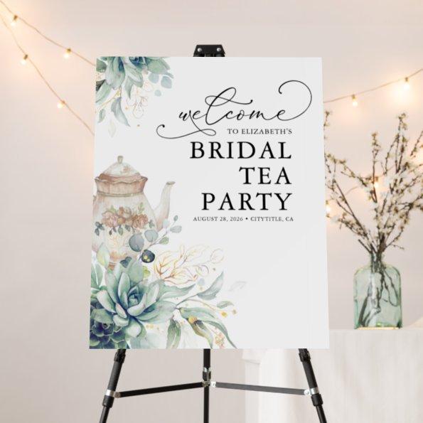 Bridal Tea Party Succulents Greenery Welcome Foam Board