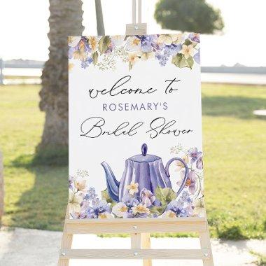Bridal Tea Teapot  Welcome Sign