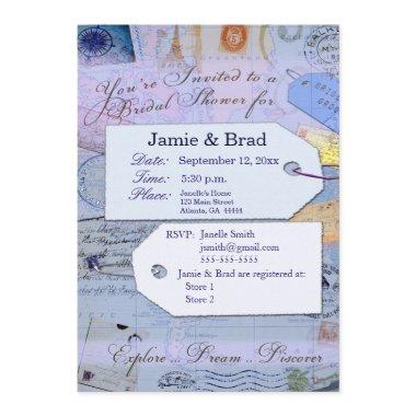 Bridal Travel Shower Theme in light blue
