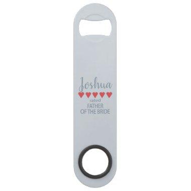 Bridal & Wedding Party 5 Heart Father of Bride Bar Key