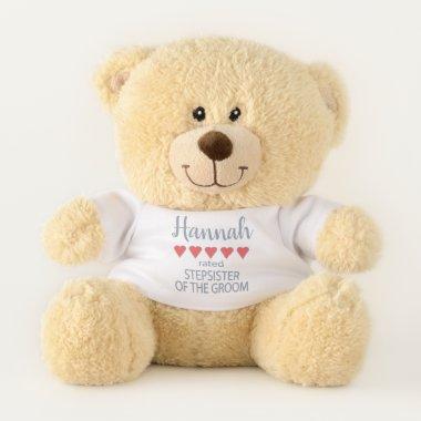 Bridal & Wedding Party 5 Heart Stepsister of Groom Teddy Bear