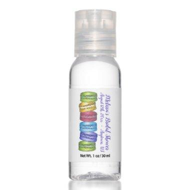 Bridal Wedding Shower French Macaron Pastries Hand Sanitizer