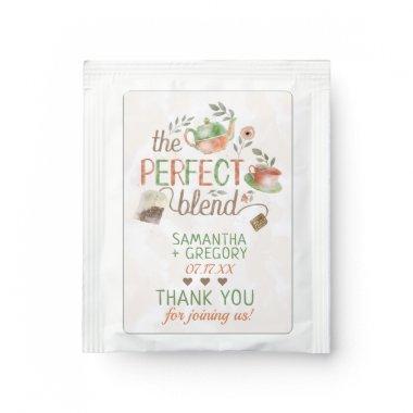 Bridal Wedding Shower The Perfect Blend Cute Favor Tea Bag Drink Mix