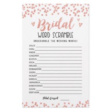 Bridal word scramble game with Answers