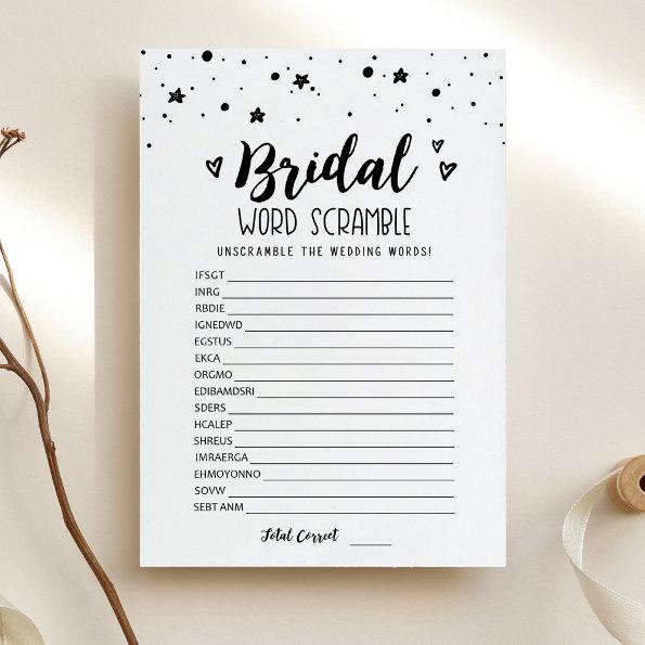 Bridal word scramble with Answers Game