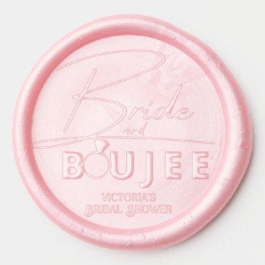 Bride and Boujee Funny Bridal Shower Wax Seal Sticker