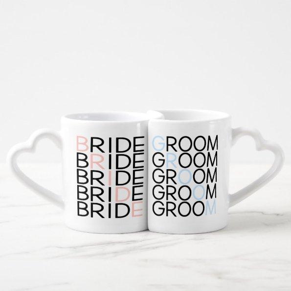 Bride and Groom Lovers Mug Set