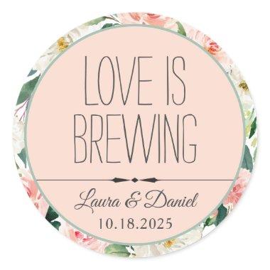 Bride and Groom Personalized Coffee Label