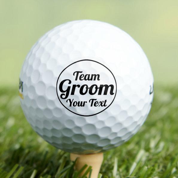 Bride and Team Groom Best Gift for Groomsmen Party Golf Balls