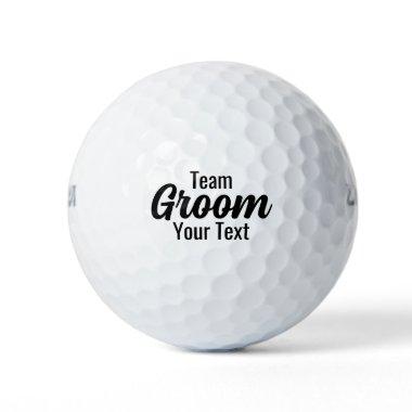 Bride and Team Groom Best Gift for Groomsmen Party Golf Balls