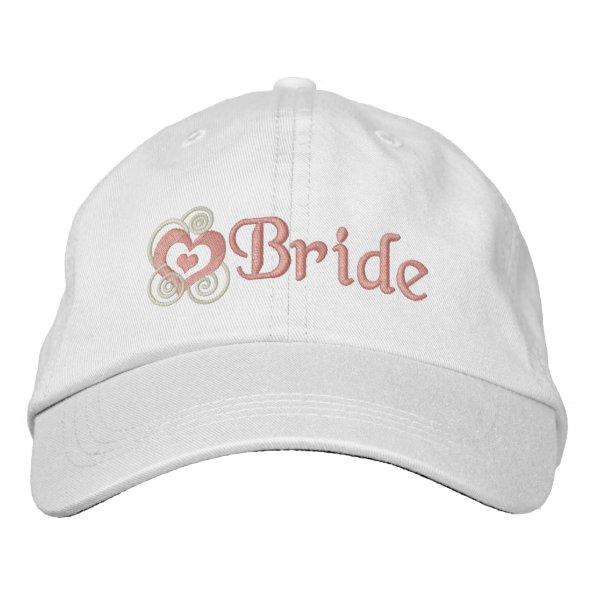 Bride Bridal Embroidery Embroidered Baseball Cap