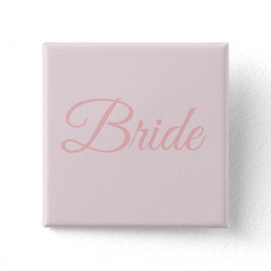 Bride Bridal Party Blush Pink Wedding Bachelorette Button