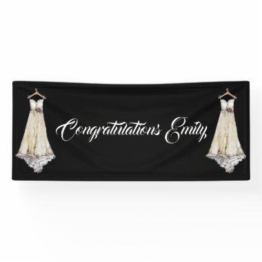 Bride  Wedding Dress Party Customize Banner