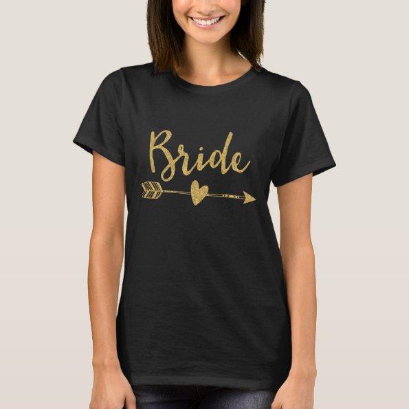 Bride | Bride Tribe Black T-Shirt