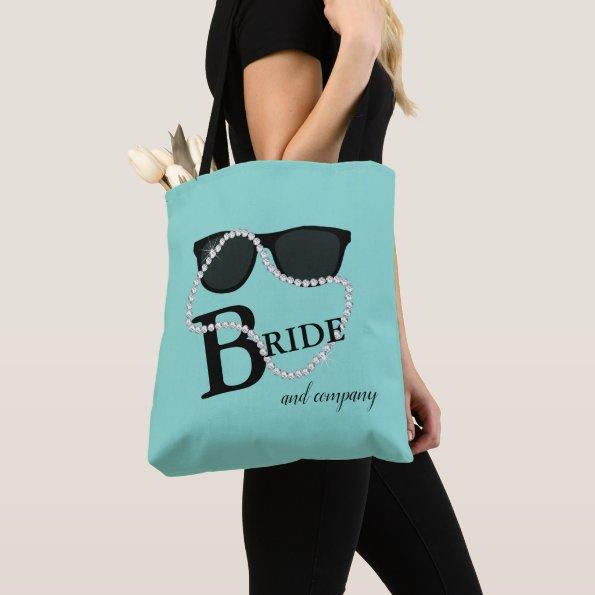 Bride & Bridesmaid Diamond Tiara Party Shower Tote Bag