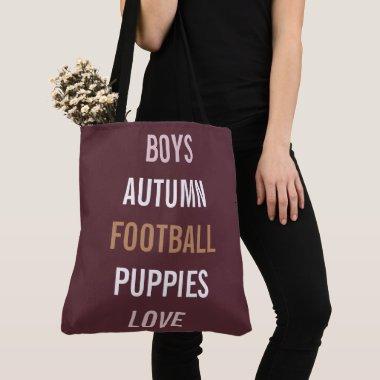 BRIDE & Bridesmaids Autumn Breeze Tailgate Party Tote Bag