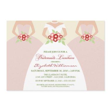 Bride & Bridesmaids Bridal Shower Invite (blush)