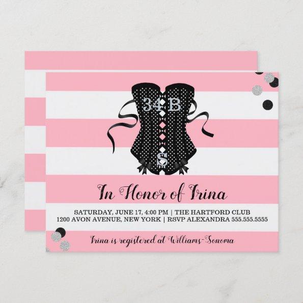 BRIDE & Bridesmaids Ohh Lala Lingerie Shower Party Invitations