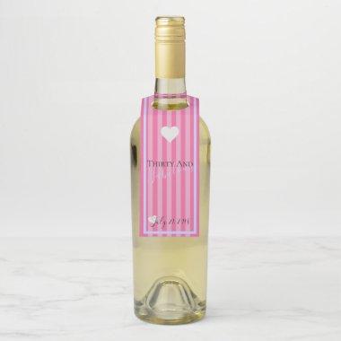 BRIDE & CO Be Fabulous Love Pink Shower Party Bottle Hanger Tag