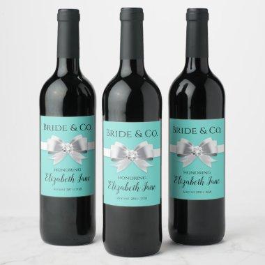 Bride & Co. Bridal Shower Wine Bottle Labels