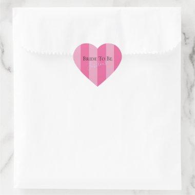 BRIDE CO Bride To Be Lingerie  Party Heart Sticker