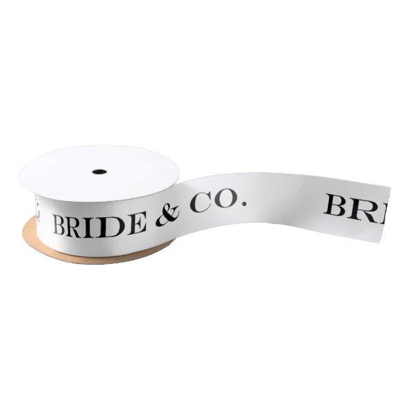 BRIDE & CO. Bride To Be Party Shower Party Ribbon