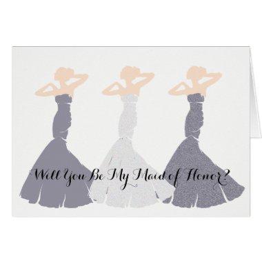 BRIDE & CO Lavender Be My Maid Of Honor Party Note