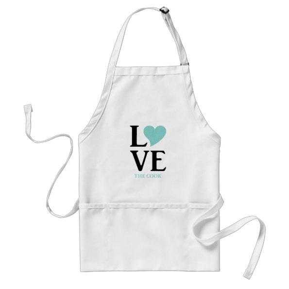 BRIDE & CO Love The Cook Tiara Shower Party Adult Apron