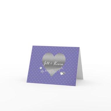 Bride & Co Periwinkle & Silver Wedding Party Note