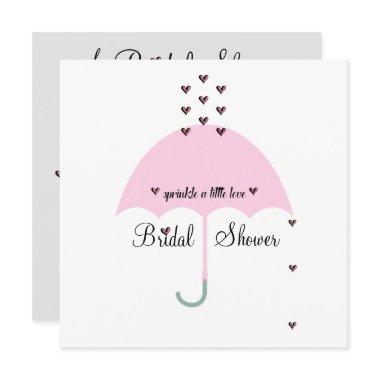 BRIDE & CO Pink Sprinkle Love Bridal Shower Party Invitations