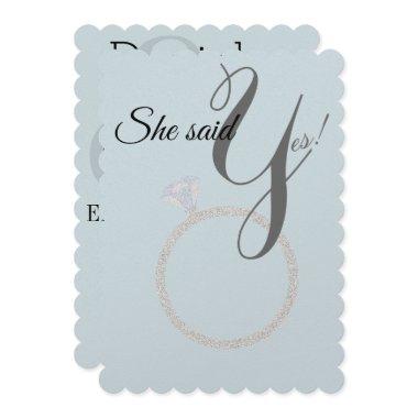 BRIDE & CO She Said Yes! Diamond Ring Engagement