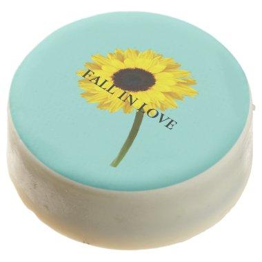 BRIDE & CO Sunflower Bride Rustic Shower Party Chocolate Covered Oreo