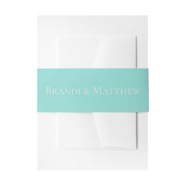 BRIDE & Co Traditional Wedding Suite Belly Bands Invitations Belly Band