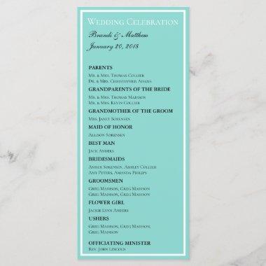 Bride & Co Wedding Suite Elegant Ceremony Bridal Program