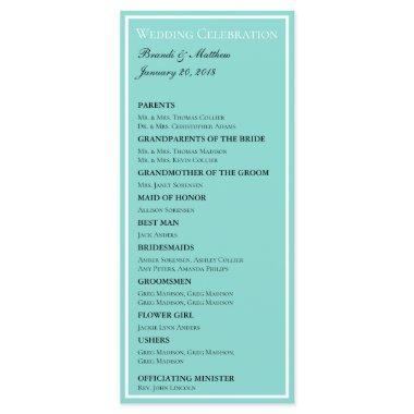 Bride & Co Wedding Suite Elegant Ceremony Bridal Program