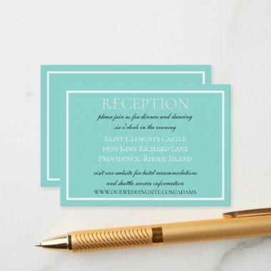 Bride & Co Wedding Suite Elegant Reception Enclosure Invitations