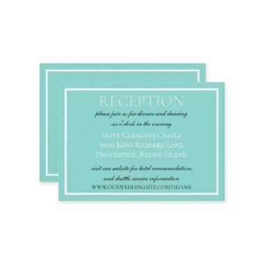 Bride & Co Wedding Suite Elegant Reception Enclosure Invitations