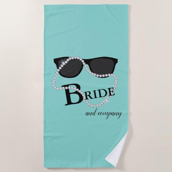 Bride & Company Diamond Tiara Party Beach Towel