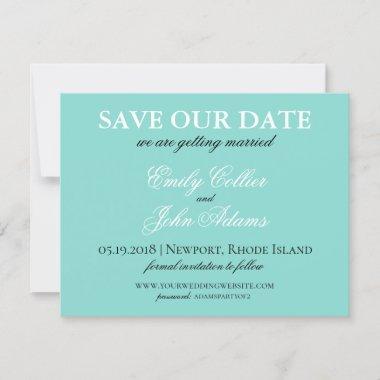 BRIDE Country Wedding Suite White Traditional Save The Date