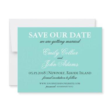 BRIDE Country Wedding Suite White Traditional Save The Date