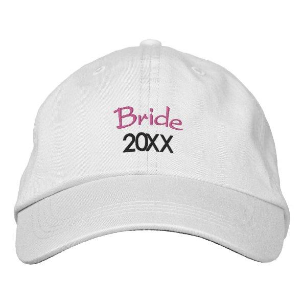Bride Current Year 20XX Embroidered Baseball Cap
