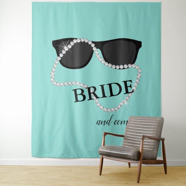 BRIDE & Glam Diamond Photo Prop Tiara Shower Party Tapestry