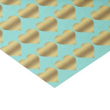 BRIDE & Gold Heart Party Shower Tissue Paper